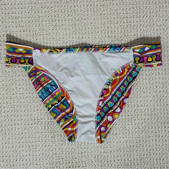 Trina Turk Women Peruvian Stripe Bikini Swimsuit Bottom Beach Pool Vibrant sz 10 - Picture 6 of 8